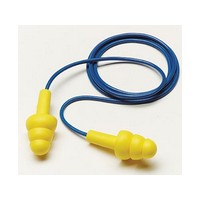 3M 340-4014 Multiple Use E-A-R UltraFit Triple Flange Foam Corded Earplugs: Econopack Box of 200 Pair